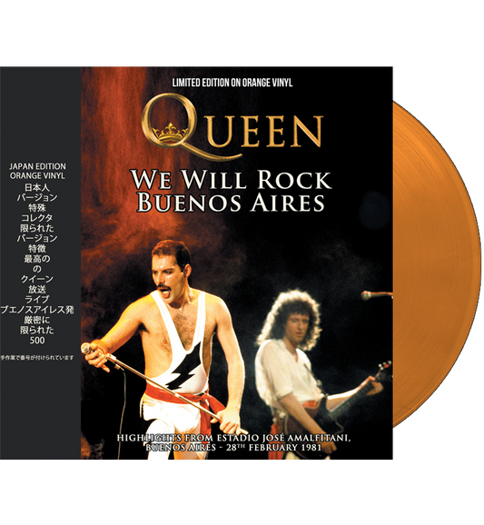 Queen – We Will Rock Buenos Aires (Limited Edition Numbered 12-Inch Album on Orange Vinyl)