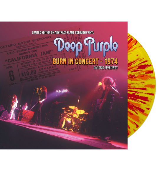 Deep Purple - Burn In Concert - 1974 (Limited Edition Hand Numbered on Abstract Flame Coloured Vinyl)