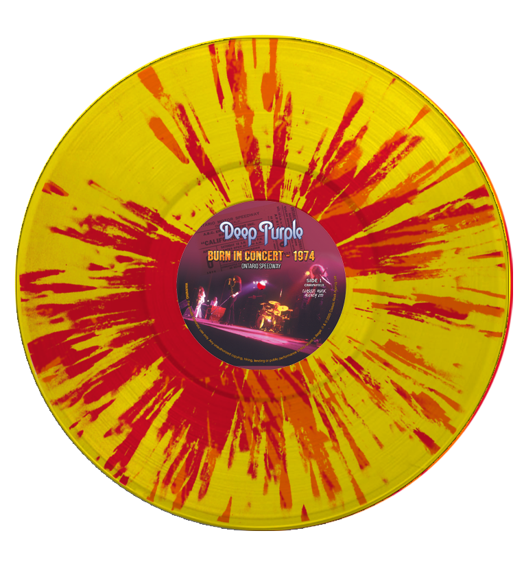 Deep Purple - Burn In Concert - 1974 (Limited Edition Hand Numbered on Abstract Flame Coloured Vinyl)