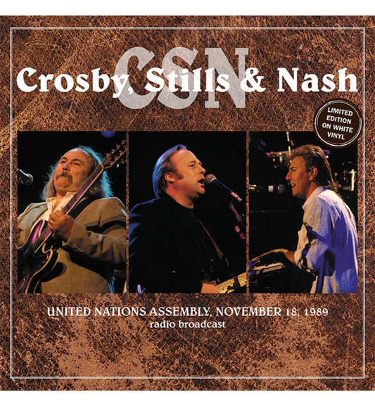 Crosby, Stills & Nash – United Nations Assembly, 1989 (Limited Edition on White Vinyl)