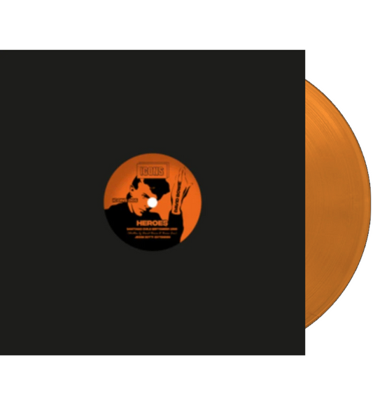 David Bowie - Heroes: Santiago, 1990 (Remixed 12-Inch Single on Orange Marble Vinyl)