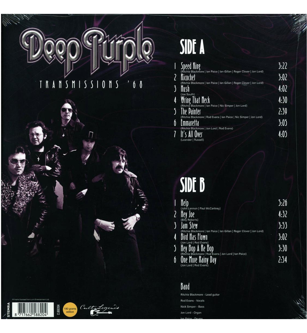 Deep Purple - Transmissions ‘68 (180g Vinyl)