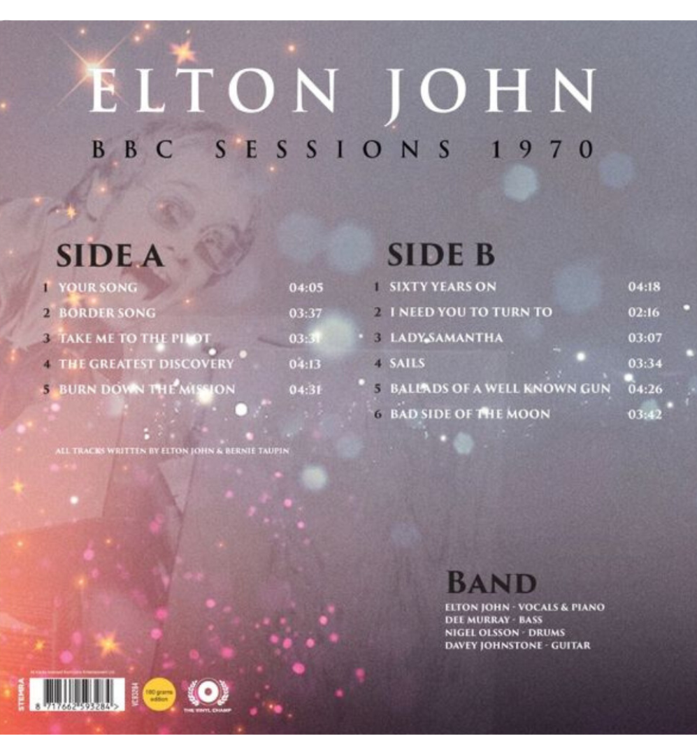 Elton John - BBC Sessions 1970 (12-Inch Album on 180g Crystal Vinyl)