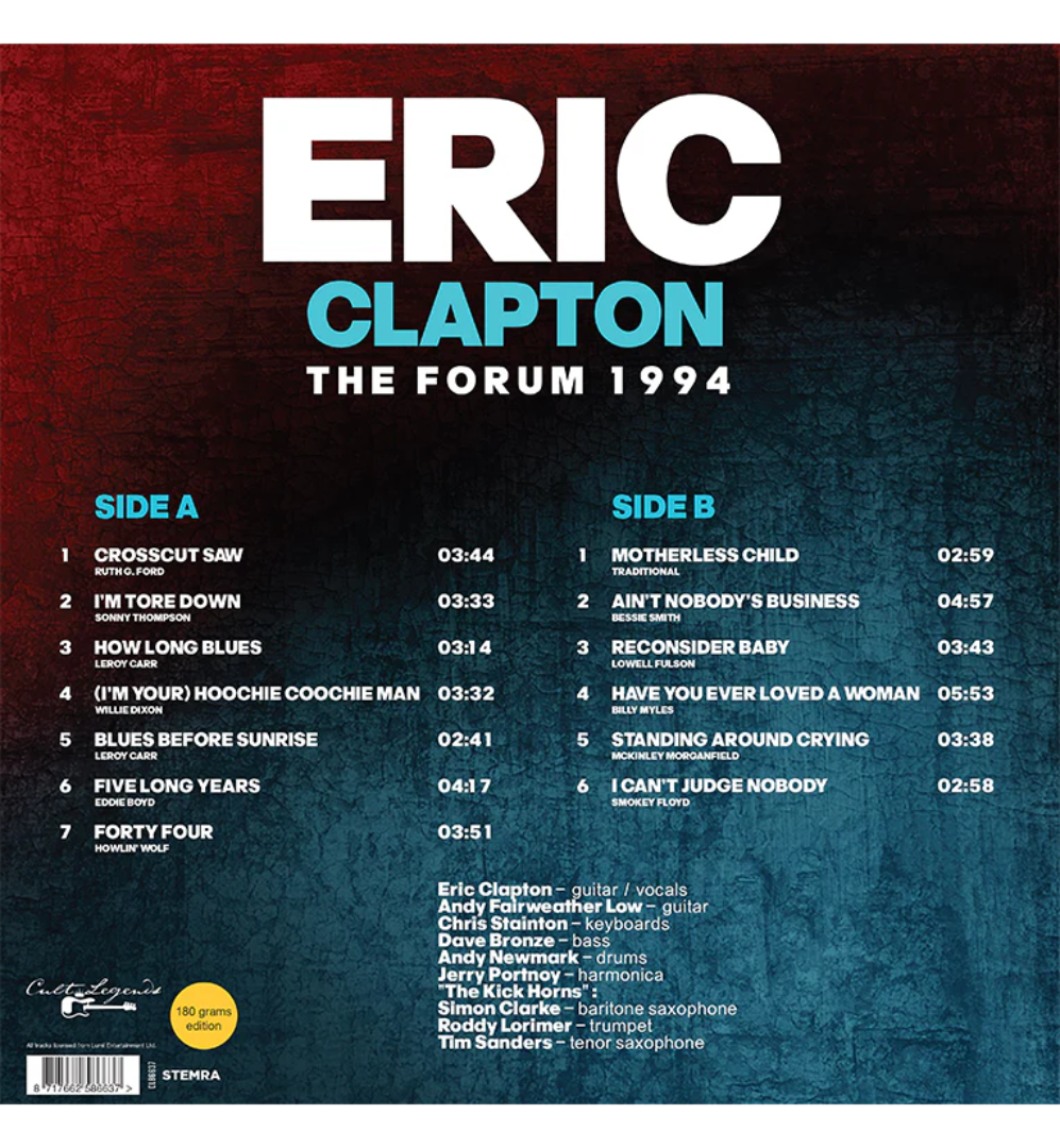 Eric Clapton – The Forum 1994 (12-Inch Album on 180g Vinyl)