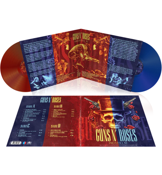Guns N’ Roses – Argentina 92 (Limited Edition Double Album on 180g Red & Blue Vinyl)