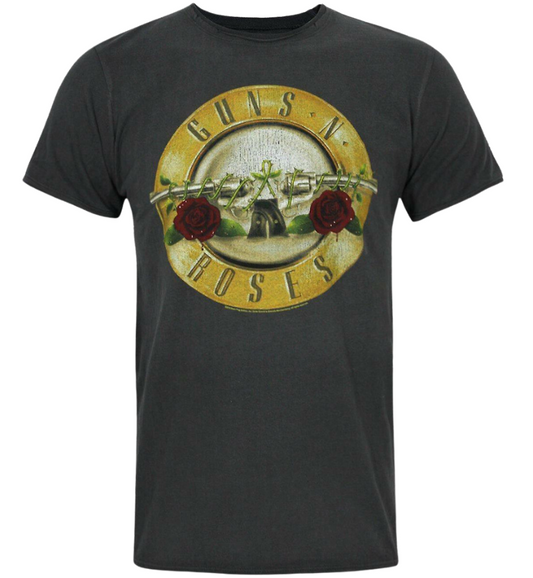 Guns N' Roses Drum Vintage Charcoal T Shirt