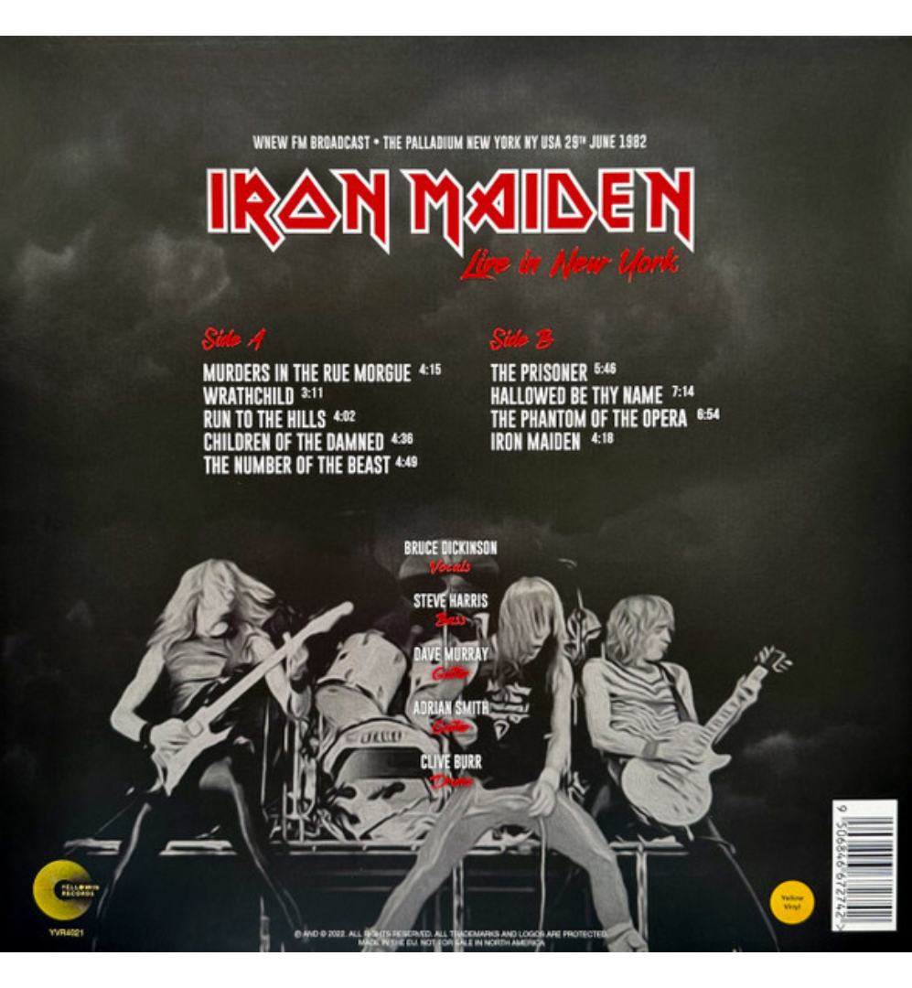 Iron Maiden - Live In New York (Special Edition on Yellow Vinyl)