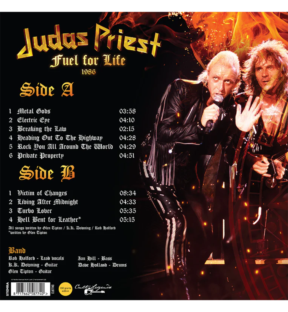 Judas Priest – Fuel for Life 1986 (12-Inch Album on 180g Vinyl)