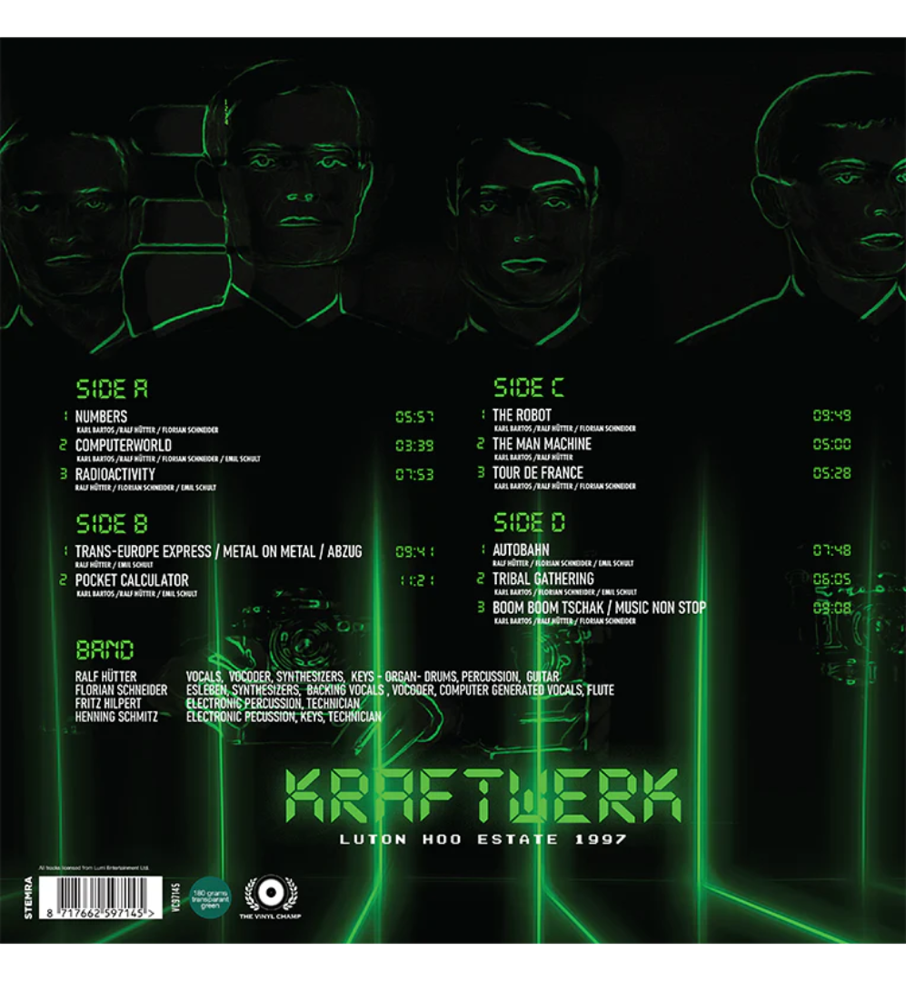 Kraftwerk – Luton Hoo Estate 1997 (Limited Edition Double Album on 180g Green Vinyl)