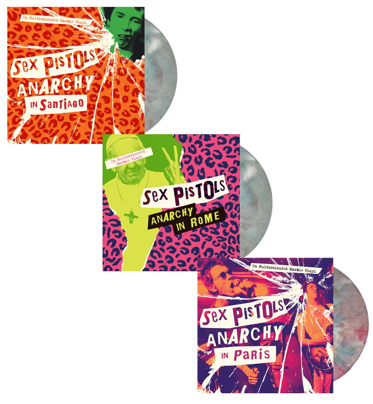 Sex Pistols 3-LP Coloured Vinyl Bundle