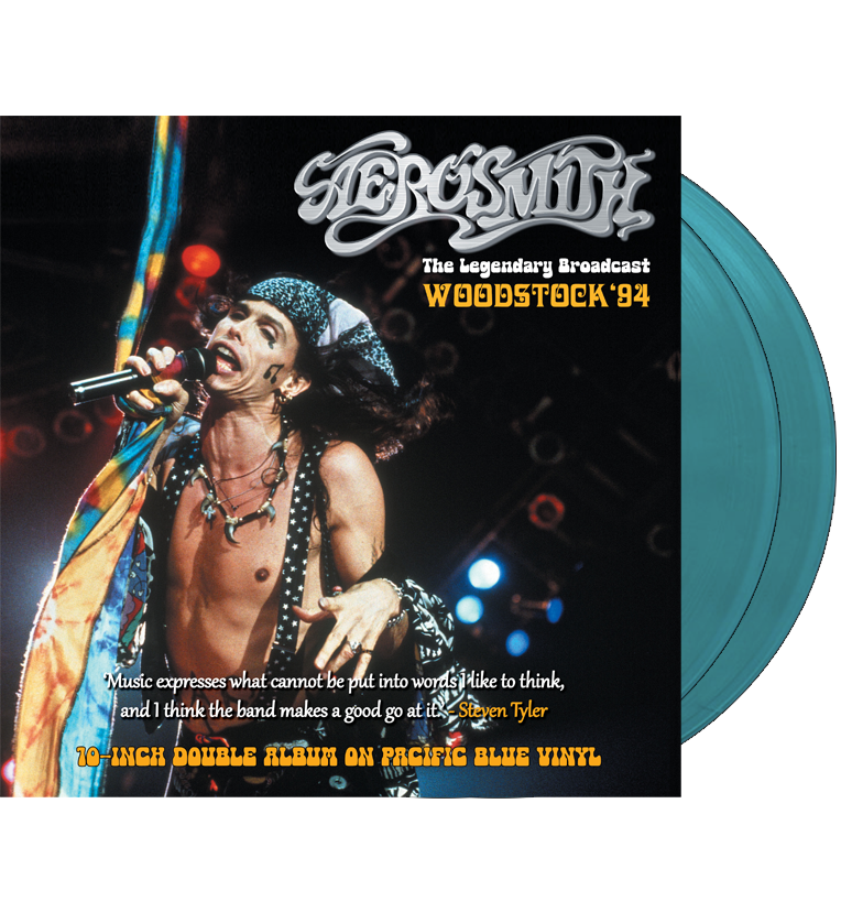 Aerosmith - Woodstock '94 (Hand Numbered 10-Inch Double Album on Pacific Blue Vinyl)