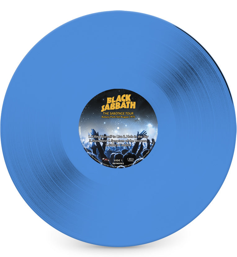 Black Sabbath - The Paranoid & Sabotage Tours (Limited Edition Numbered 003 - 2 Album Set On Blue Vinyl)