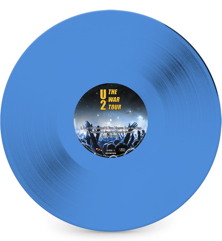 U2 - The War & October Tour (Limited Edition Numbers 001 - 010 of only 110 - Double Album Set On Blue Vinyl)