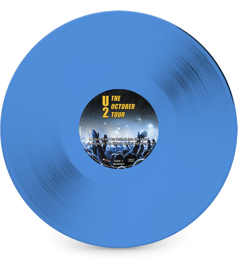 U2 - The War & October Tour (Limited Edition Numbers 001 - 010 of only 110 - Double Album Set On Blue Vinyl)