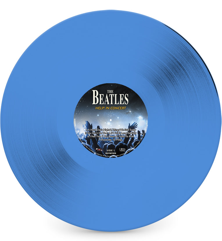 The Beatles - Help! On Tour Around The World (Limited Edition Number 003 of only 130 - Double Album Set On Blue Vinyl)