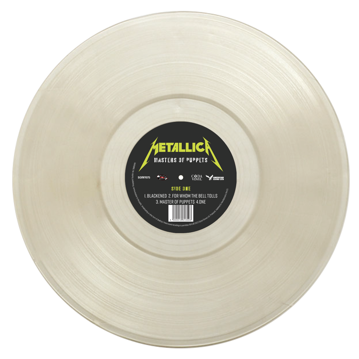 Metallica - Masters of Puppets (Limited Edition Numbered Triple Album Box Set on Clear Vinyl)
