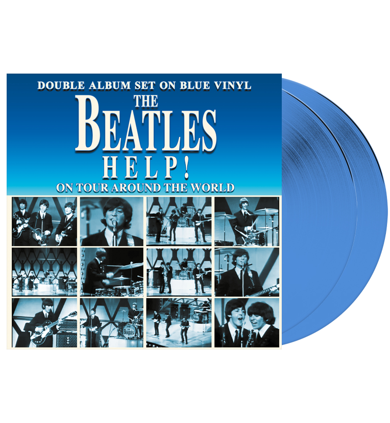 The Beatles - Help! On Tour Around The World (Limited Edition Number 003 of only 130 - Double Album Set On Blue Vinyl)