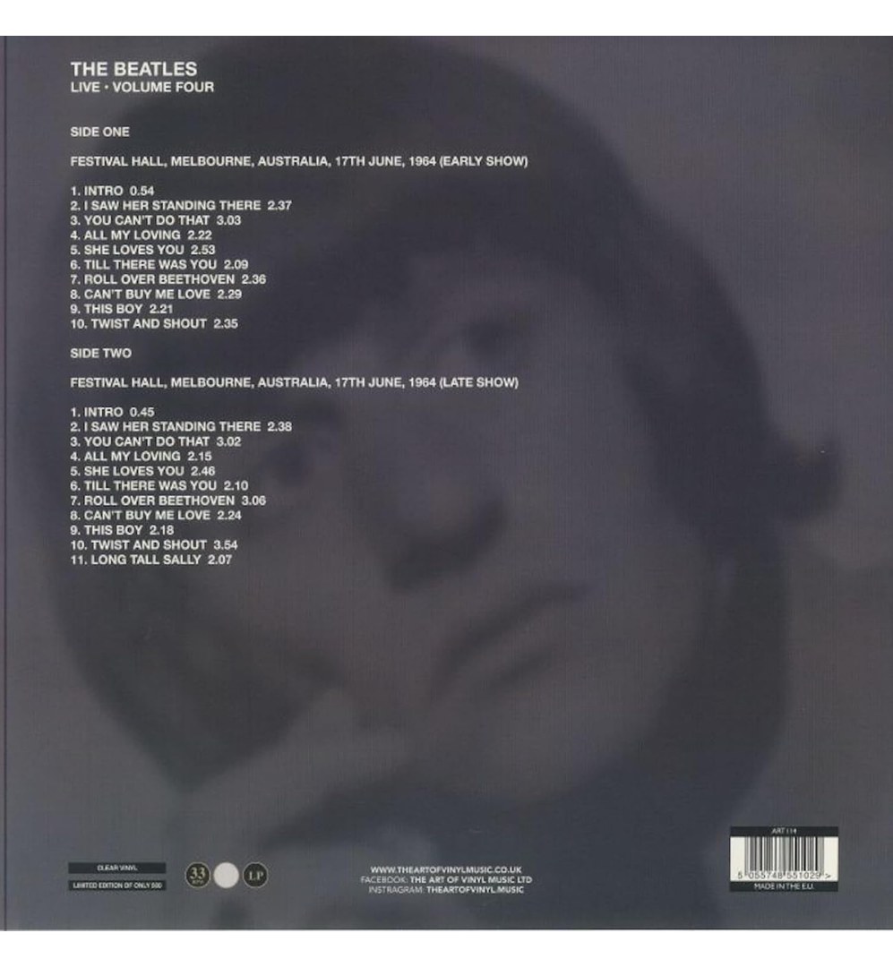The Beatles - Live in Australia 1964: Volume Four - Ringo Starr Edition (Limited Edition on Clear Vinyl)
