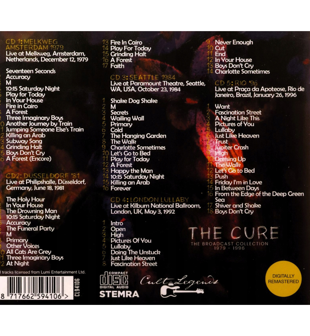 The Cure - The Broadcast Collection 1979-1996 (5-CD Set)