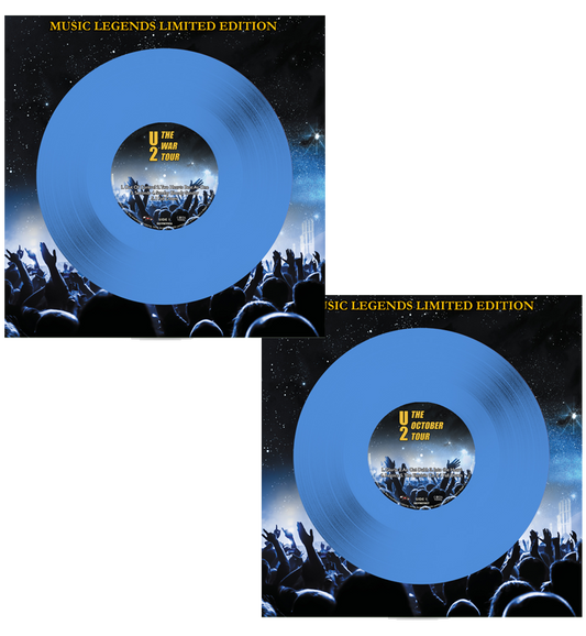 U2 - The War & October Tour (Limited Edition Numbers 001 - 010 of only 110 - Double Album Set On Blue Vinyl)