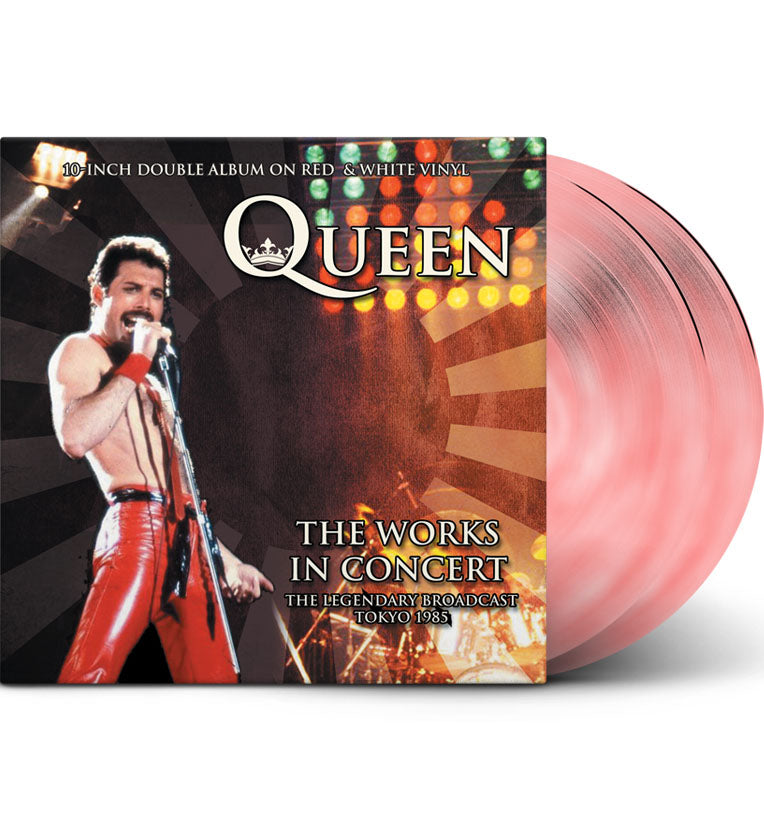 Queen - The Works In Concert (Numbered 10-Inch Double Album on Red & White Vinyl)