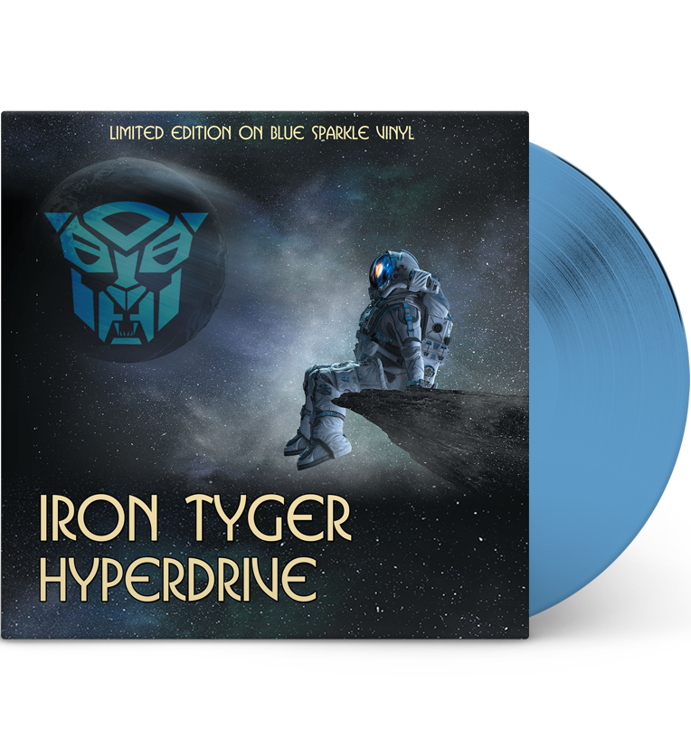 Iron Tyger – Hyperdrive (Limited Edition 12-Inch Album on Blue Sparkle Vinyl)
