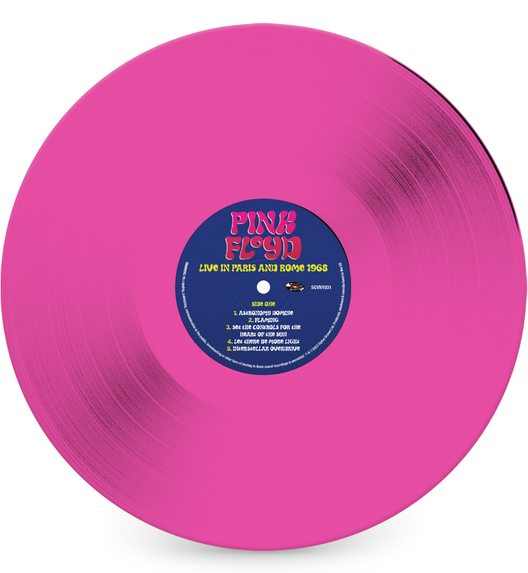 Pink Floyd – Live in Paris and Rome 1968 (Limited Edition 12-Inch Album on Pink Vinyl)