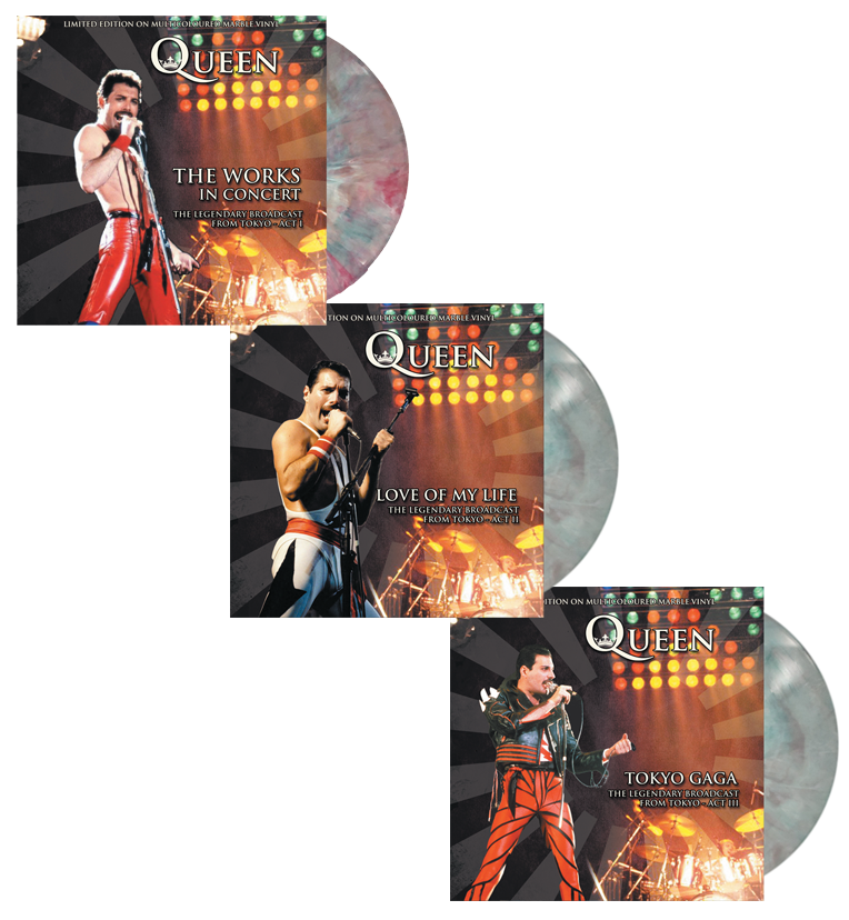 Queen 3-LP Limited Edition Bundle on Coloured Vinyl