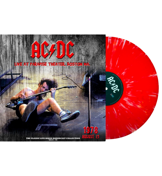 AC/DC - Live at Paradise Theater, Boston, 1978 (Limited Edition Hand Numbered on 180g Red & White Splatter Vinyl)