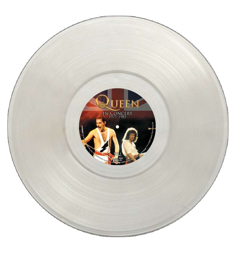 Queen – In Concert 1977–1985 (Limited Edition Hand Numbered Double Album on Clear Vinyl)