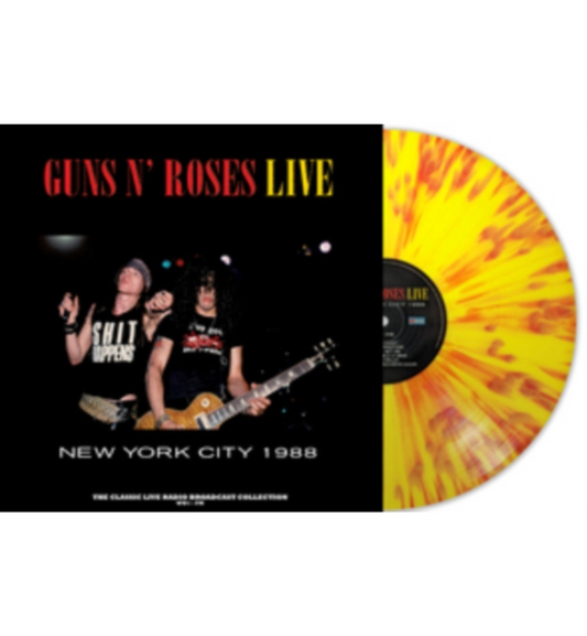 Guns N’ Roses - Live in New York City 1988 (Limited Edition Hand Numbered on 180g Yellow & Red Splatter Vinyl)