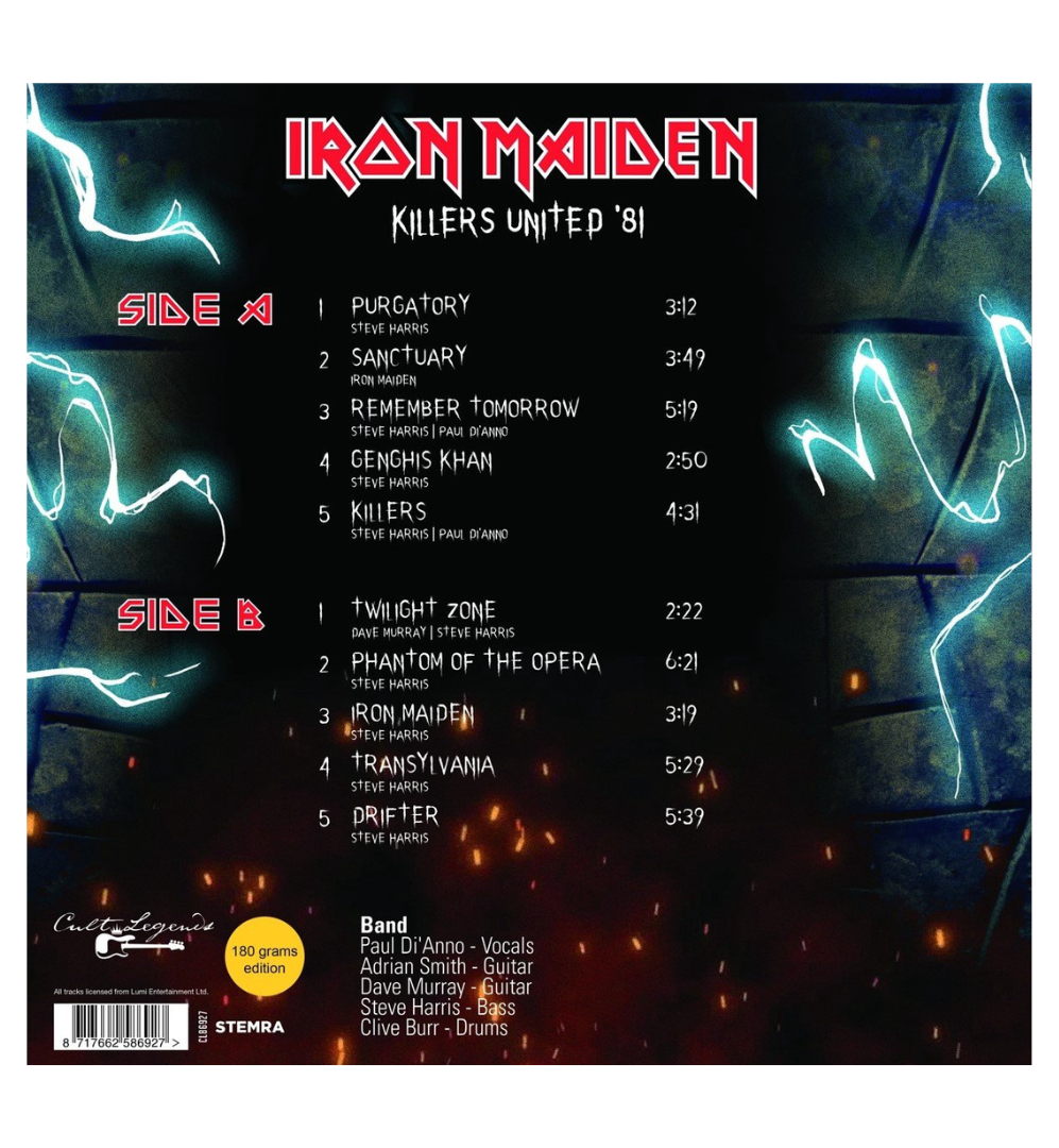 Iron Maiden - Killers United 81 (On 180g Vinyl)