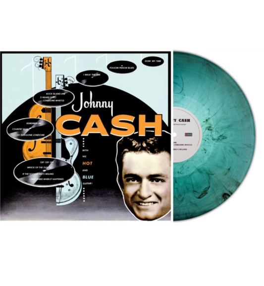 Johnny Cash - With His Hot and Blue Guitar! (Limited Edition Hand Numbered on 180g Turquoise Marble Vinyl)
