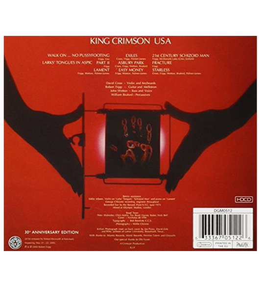 King Crimson - USA (30th Anniversary Edition CD)