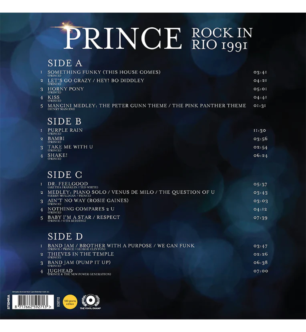 Prince – Rock in Rio 1991 (Limited Edition Double Album on 180g Purple Vinyl)