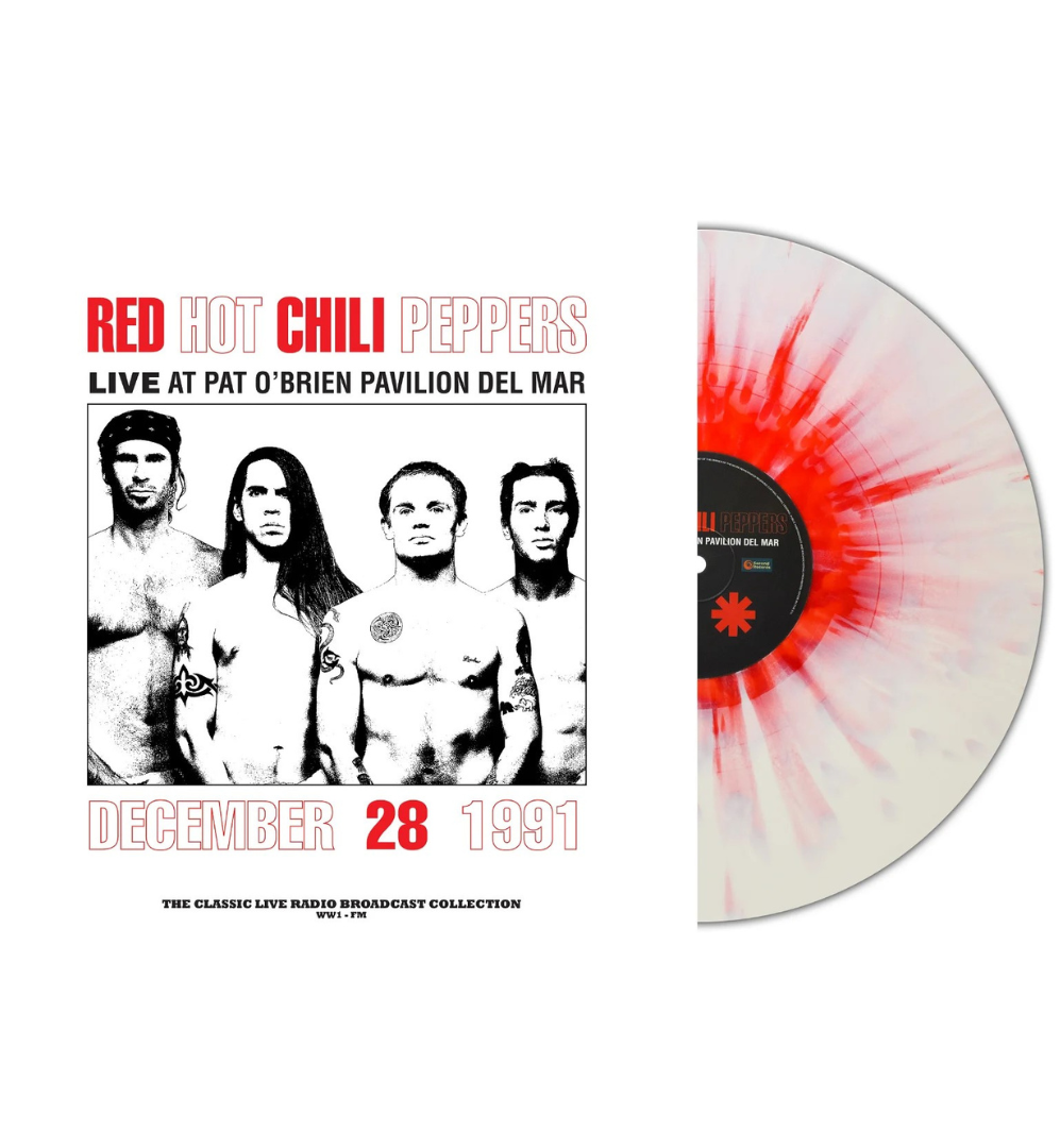 Red Hot Chili Peppers - Live at Pat O’Brien Pavilion, Del Mar, 1991 (Limited Edition Hand Numbered on 180g White & Red Splatter Vinyl)