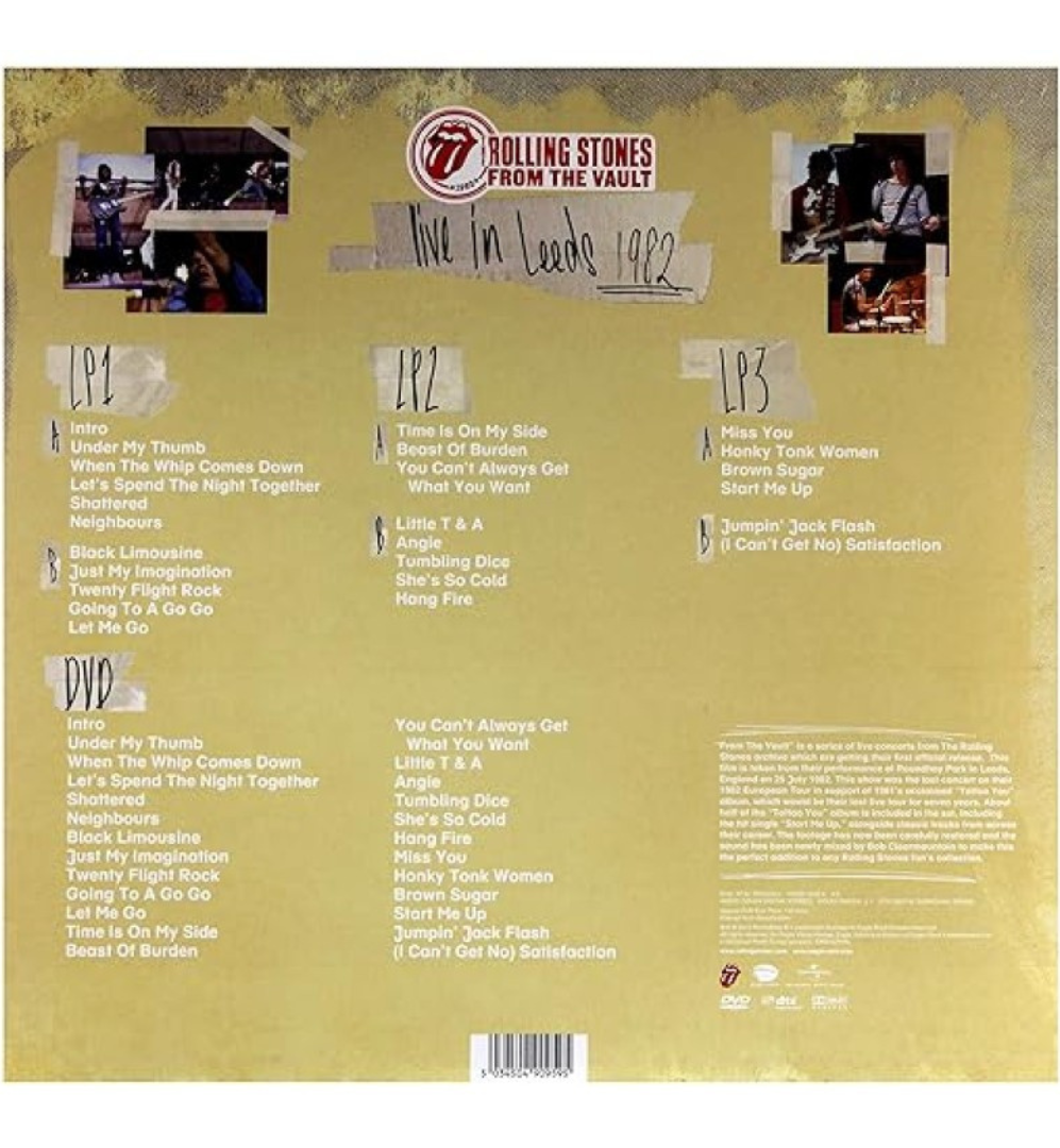 The Rolling Stones - Live in Leeds, 1982 (12-Inch Triple Album on 180g Vinyl & DVD)