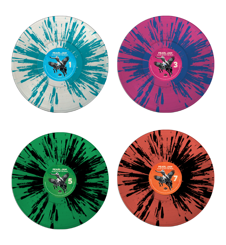Shit Spladder Pearl Jam - Alive After The Dead | Ltd Ed 4-LP on Splatter Vinyl ...