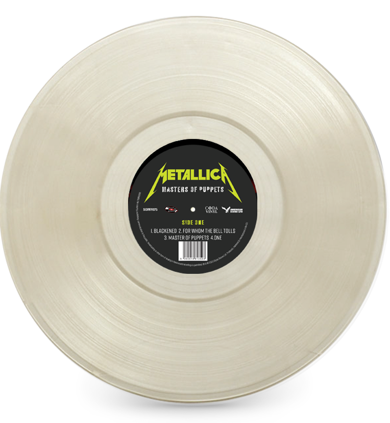 Metallica – Masters Of Puppets (Limited Edition on Clear Vinyl)