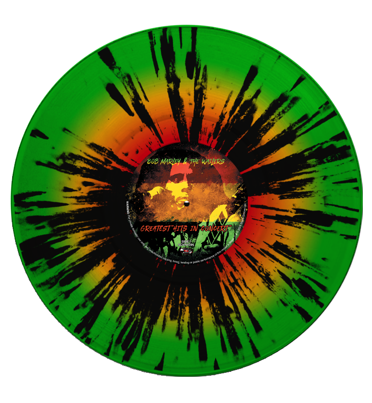 Bob Marley & The Wailers - Greatest Hits In Concert (Limited Edition Hand Numbered on Splatter Vinyl) Numbers 001 - 010