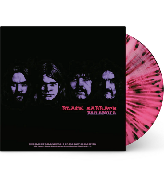 Black Sabbath - Paranoia - BBC Sunday Show, London 1970 (Limited Edition Hand Numbered on 180g Pink & Black Splatter Vinyl)