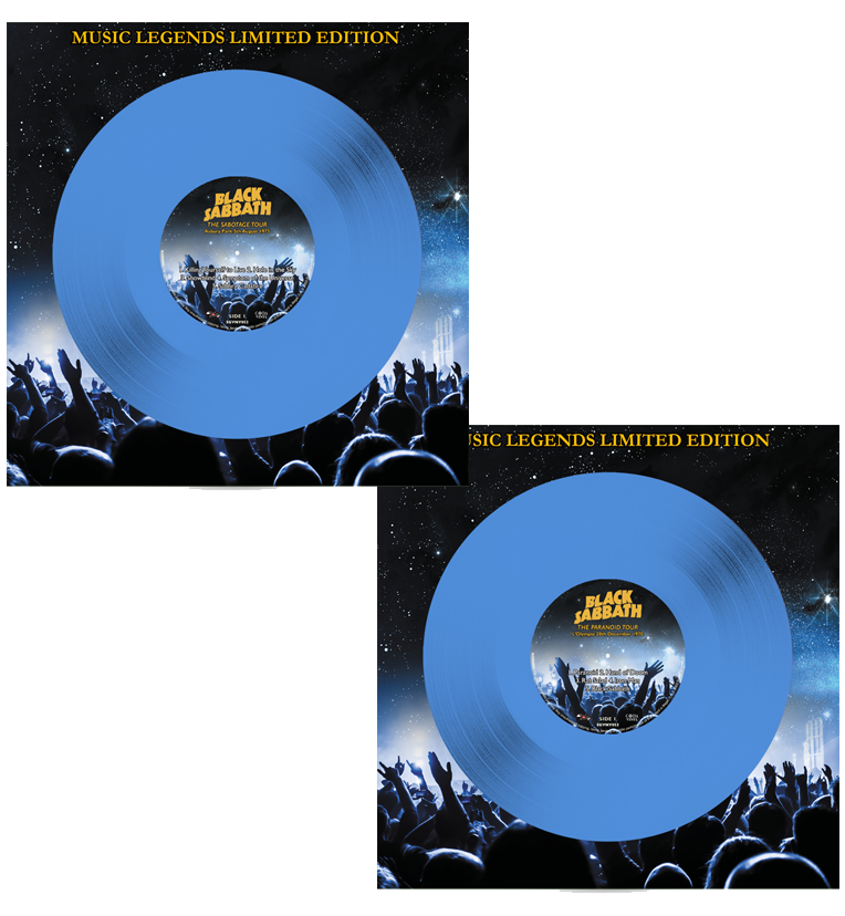 Black Sabbath - The Paranoid & Sabotage Tours (Limited Edition Numbered 003 - 2 Album Set On Blue Vinyl)