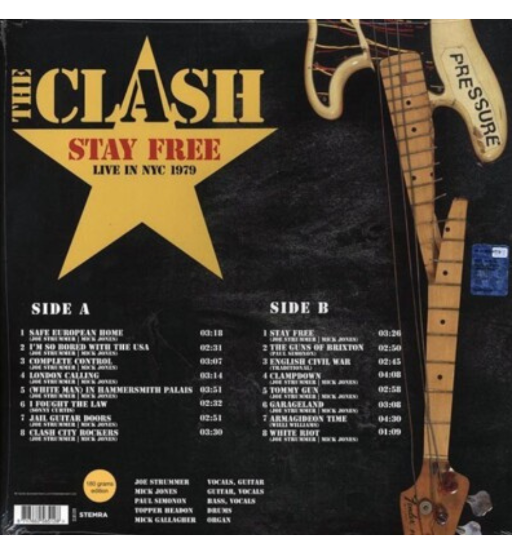 The Clash - Stay Free: Live in NYC 1979 (12-Inch Album on 180g Vinyl)