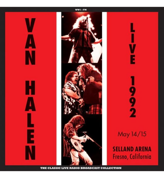 Van Halen – Live 1992: Selland Arena, Fresno, California (Limited Edition Hand Numbered Double Album on 180g Red & White Splatter Vinyl)