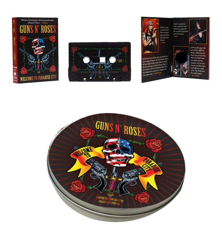 Guns N' Roses – Welcome to Paradise City (Limited Edition Black Cassette In Collector's Round Tin)