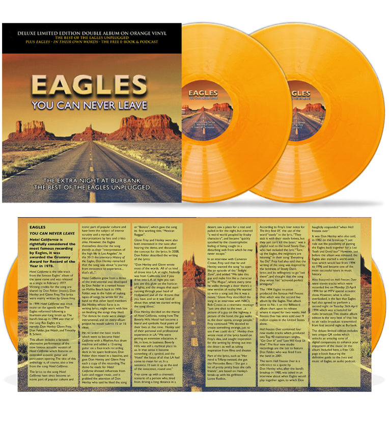 Eagles - You Can Never Leave (10-Inch Numbered Double Album on Orange Vinyl)
