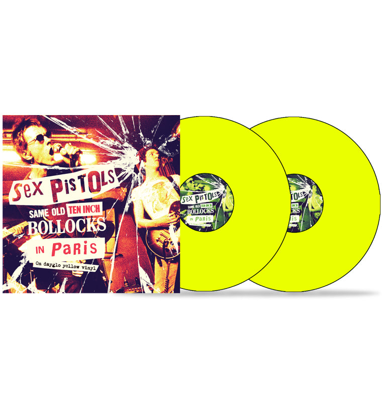 Sex Pistols - Same Old Ten Inch Bollocks in Paris (Numbered 10-Inch Double Album on Dayglo Yellow Vinyl)