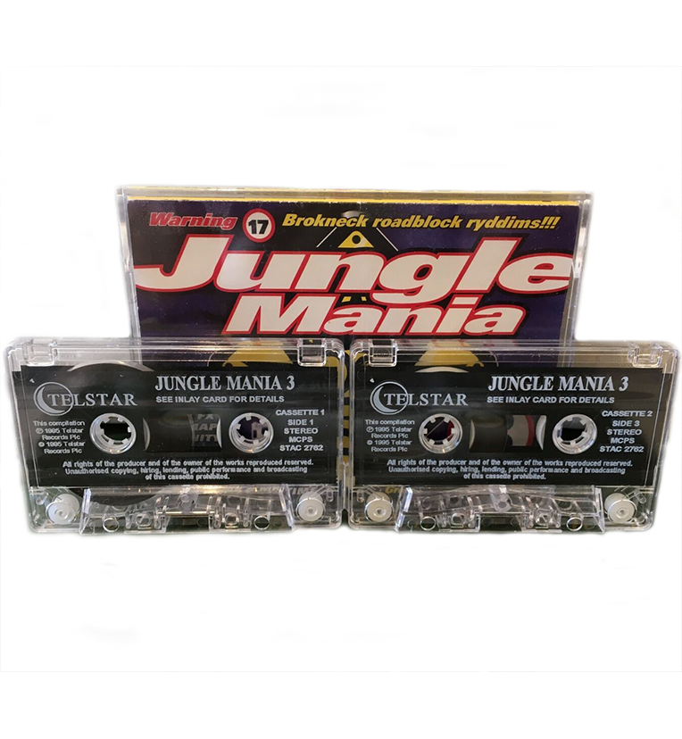 Jungle Mania 3 (Rare 1995 Original 2 Cassette Tape Set)