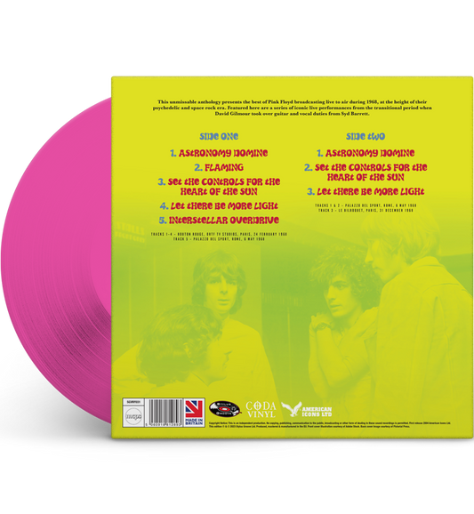 Pink Floyd – Live in Paris and Rome 1968 (Limited Edition 12-Inch Album on Pink Vinyl)